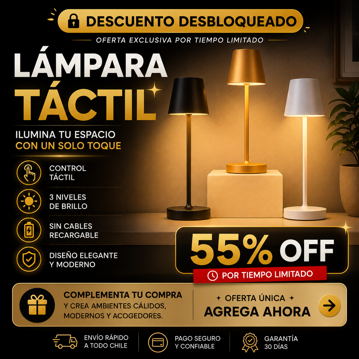 UPSELL 2 LUCES LED
