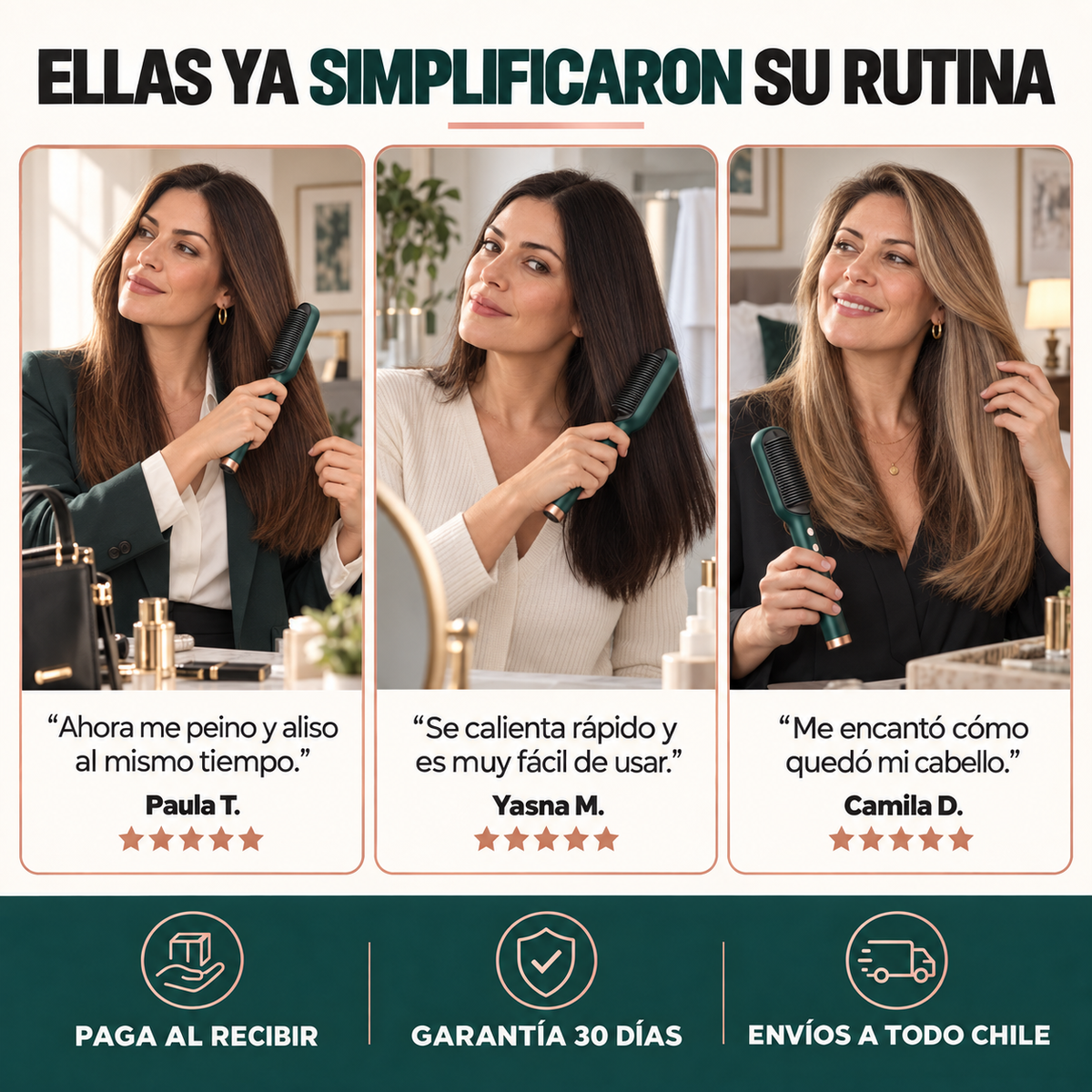 Lissara™ | Cepillo Alisador 50% OFF